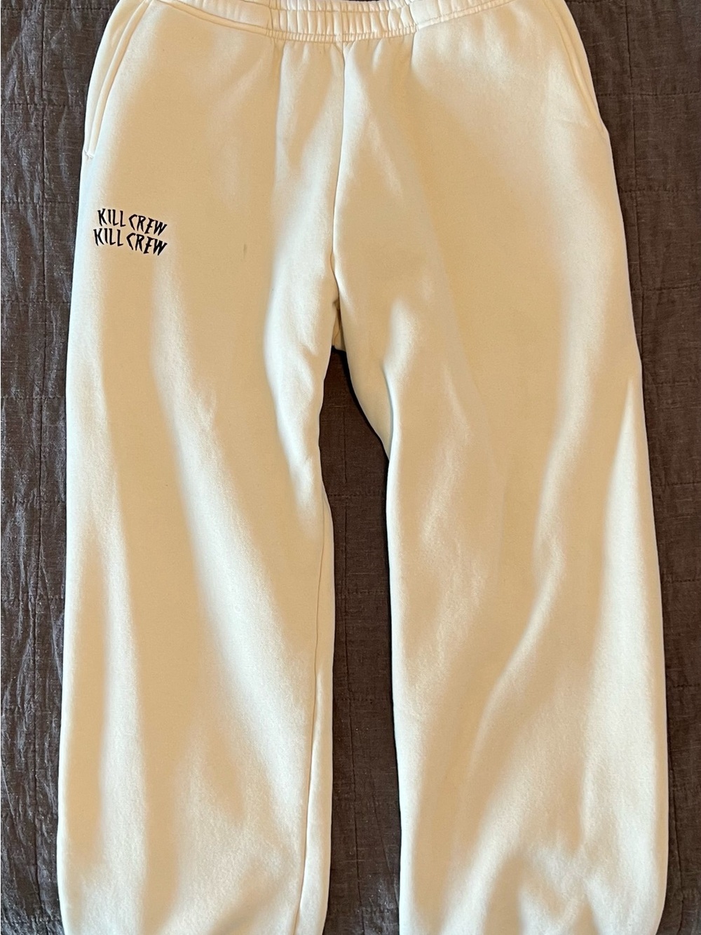 HEAVYWEIGHT LUX "SIMPLE" SWEATPANTS - CREAM